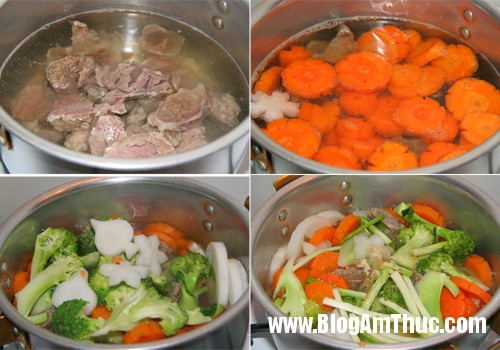 gan bo rau cu qua 3 Cách nấu soup gân bò rau củ thơm ngon