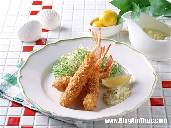 tempura tom gion 7 Giòn ngon món tempura tôm