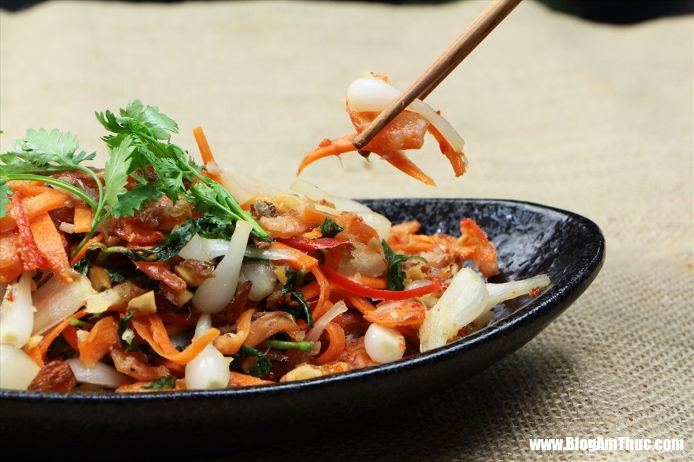 Goi Tom Kho 5 Gỏi củ kiệu tôm khô ăn cực ngon đợi gì tới Tết